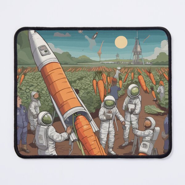 Item preview, Veggie Ventures | Hilarious Carrot Rocket Launch - Fun Veggie Art designed and sold by VeggiPower.