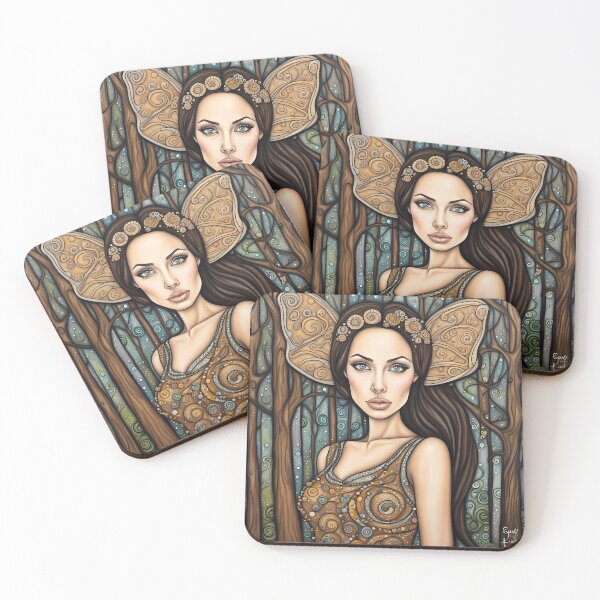 Item preview, Angelina Jolie as a fairy in the woods designed and sold by Colin Bentham.