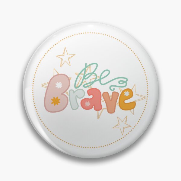 Item preview, Be Brave motivational sticker designed and sold by Valozo.