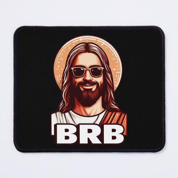 Item preview, BRB meme Jesus Christ is coming soon designed and sold by plushism.