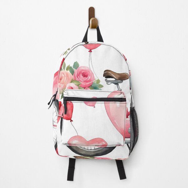 Item preview, Girl with floral bouquet in basket cycling designed and sold by wplamkung.