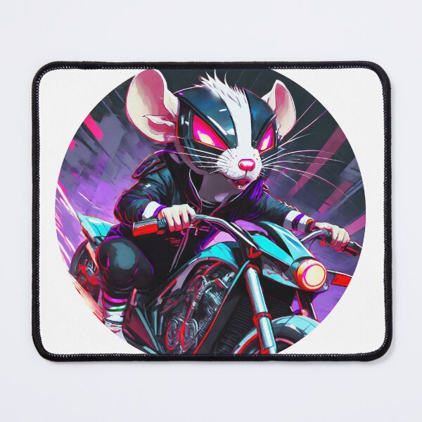 Item preview, Biker Rat on a Motorcycle designed and sold by BADESIGNZZ.