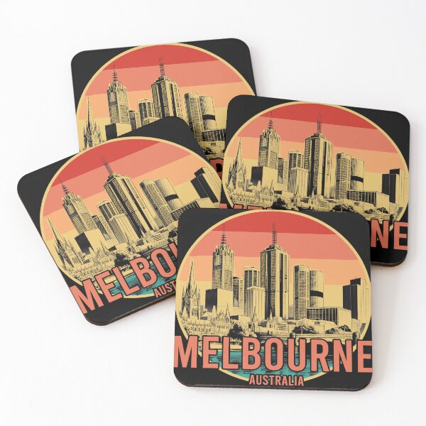 Item preview, Melbourne Australia Vintage Sunset designed and sold by DynastyArt.