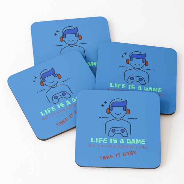 Item preview, life is a game, and you have infinite lives, take it easy designed and sold by Luckybliss-RE.