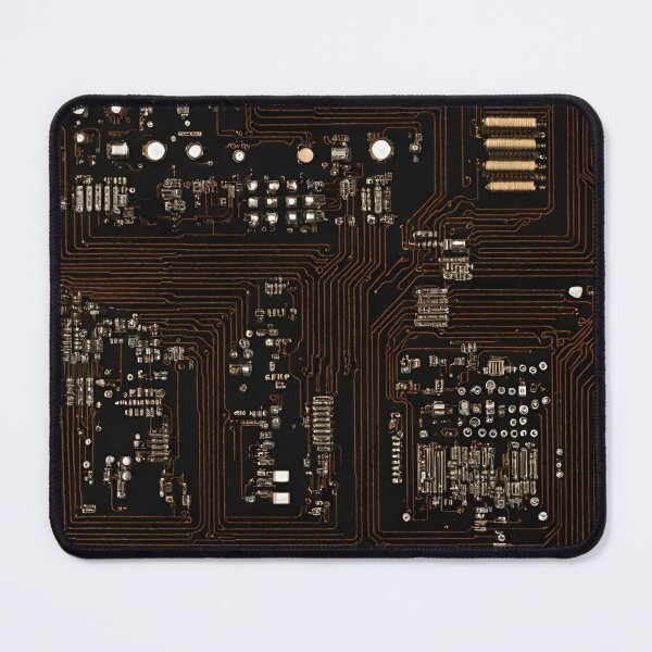 Item preview, Electronic circuits have some old rust. Has a transistor and resistor designed and sold by 9blueart.