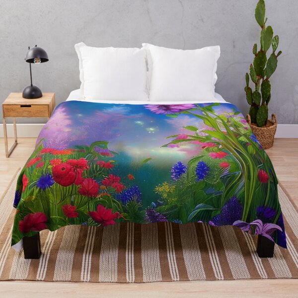 Item preview, Beautiful Flowers On A Magical Night designed and sold by ChanceTwoArt.