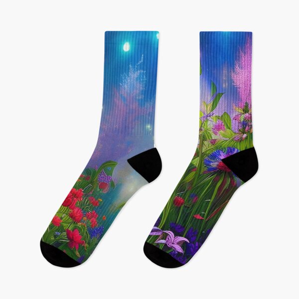 Item preview, Beautiful Flowers On A Magical Night designed and sold by ChanceTwoArt.