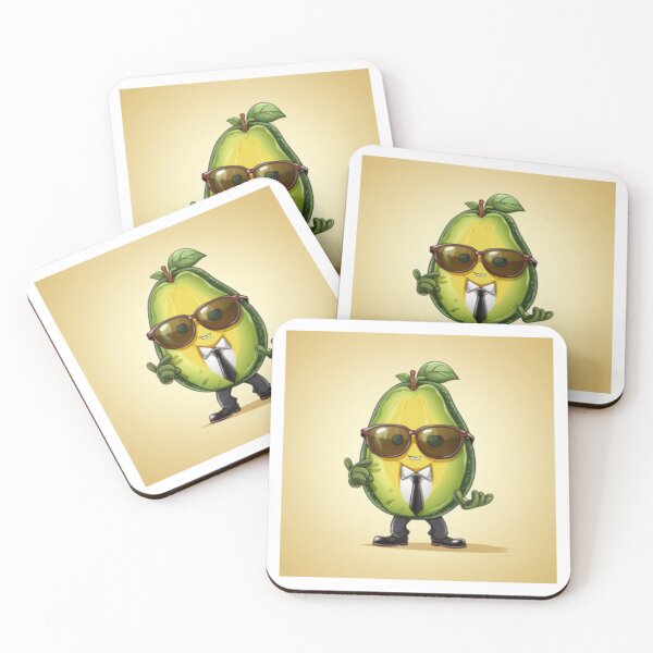 Item preview, Mamacado Papacado Cute avocado in suit and black glasses designed and sold by cristina1001.