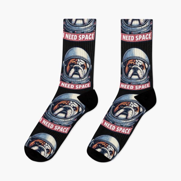 Item preview, I Need Space meme Bull Dog Astronaut designed and sold by plushism.