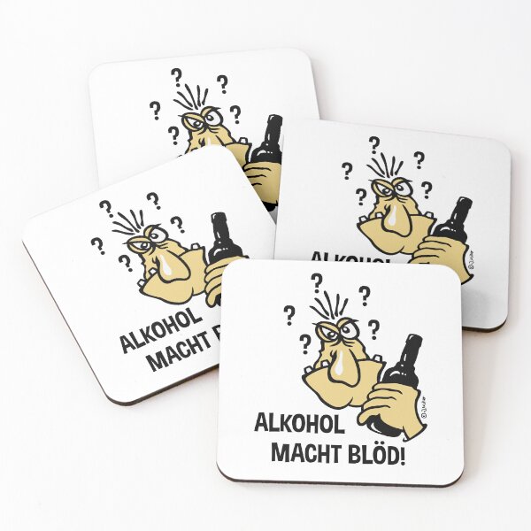 Item preview, Alcohol makes you stupid! (Cartoon / 3C) designed and sold by Roderix.
