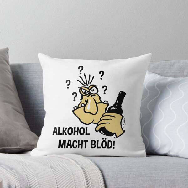 Item preview, Alcohol makes you stupid! (Cartoon / 3C) designed and sold by Roderix.