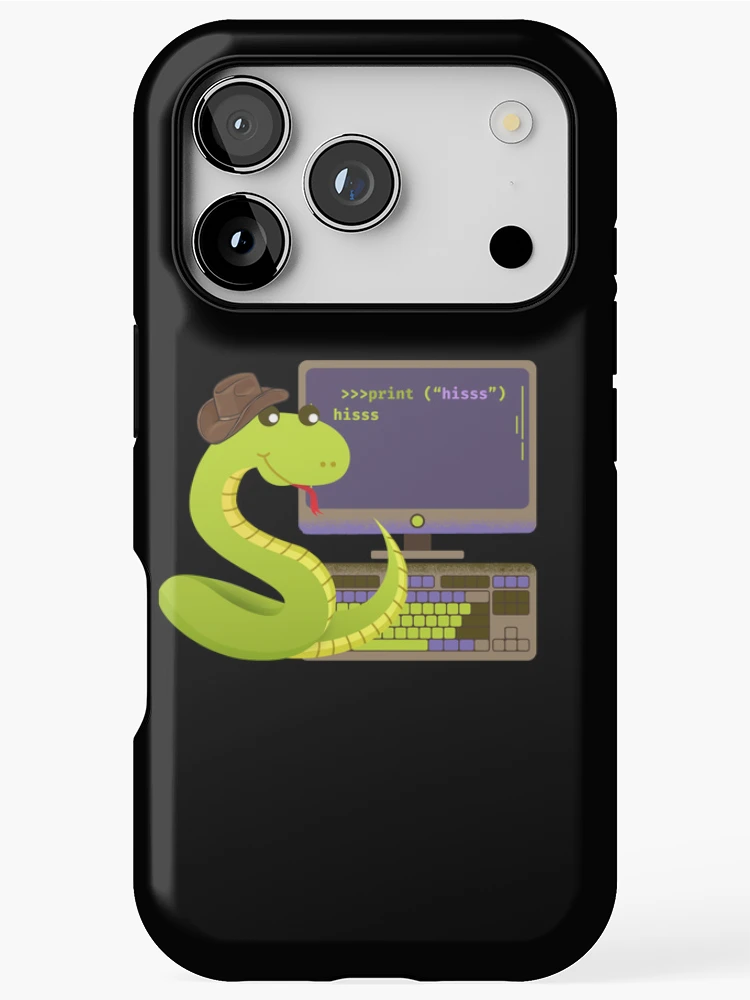 Thumbnail 1 of 4, iPhone Case, Python learning Python designed and sold by t1n3333.