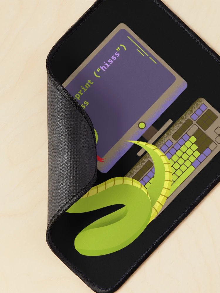 Thumbnail 2 of 5, Mouse Pad, Python learning Python designed and sold by t1n3333.