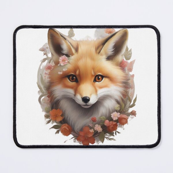 Item preview, Cute floral fox clipart designed and sold by Vegasstickers.