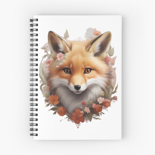 Item preview, Cute floral fox clipart designed and sold by Vegasstickers.