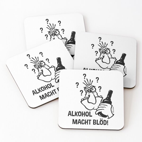 Item preview, Alcohol makes you stupid! (cartoon / 1C) designed and sold by Roderix.