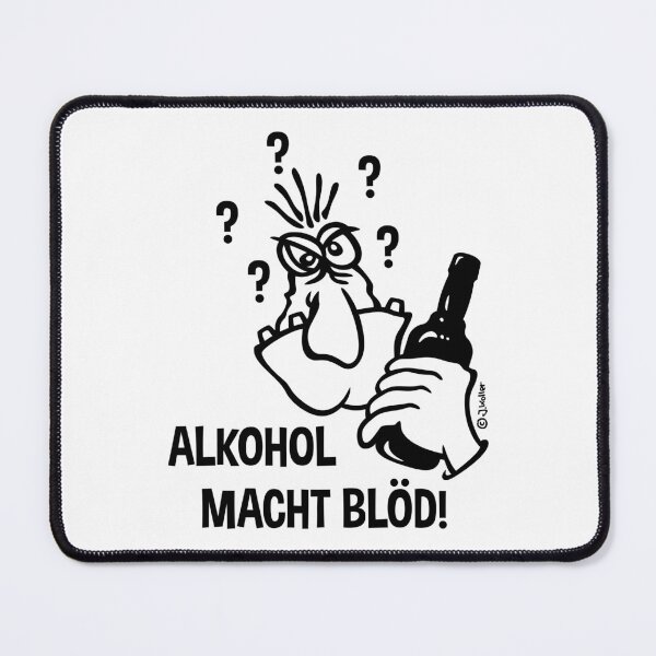 Item preview, Alcohol makes you stupid! (cartoon / 1C) designed and sold by Roderix.