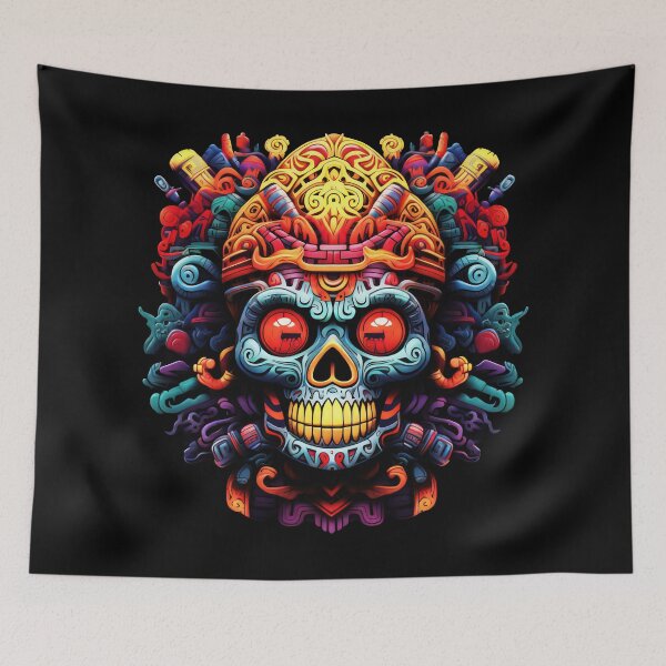 Item preview, Calavera Psicodélica, Muerte, Símbolo, Oscuridad, Peligro, Transitoriedad, Miedo, Arte Macabro designed and sold by psytrancedesign.