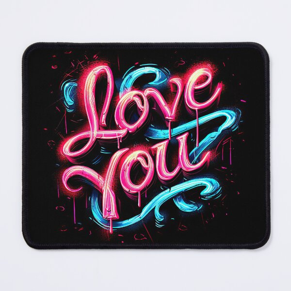 Item preview, Neon Love You logo design designed and sold by Jerhus.