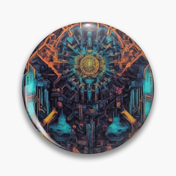 Item preview, Psychedelic Cyberpunk, Abstract Expressionism, Digital Art designed and sold by Burn-Ego.