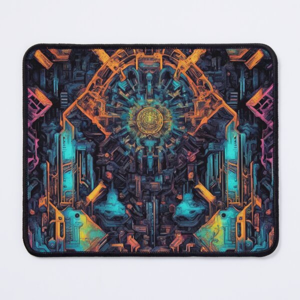 Item preview, Psychedelic Cyberpunk, Abstract Expressionism, Digital Art designed and sold by Burn-Ego.