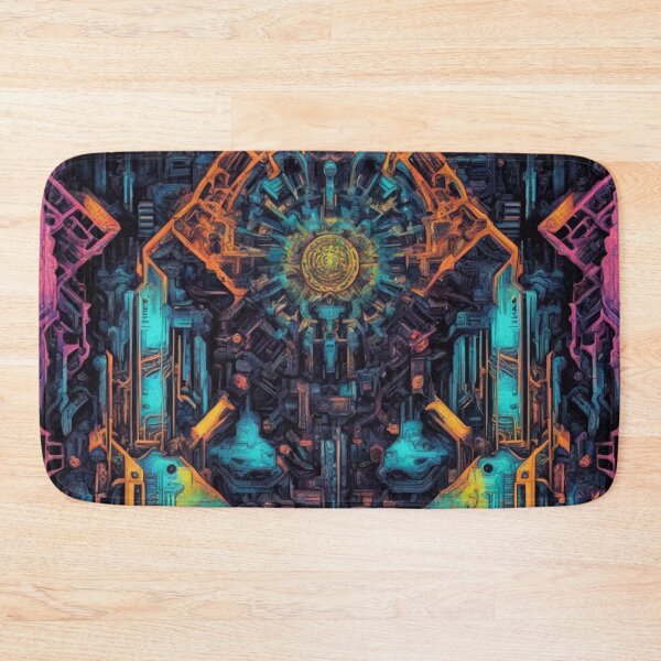 Item preview, Psychedelic Cyberpunk, Abstract Expressionism, Digital Art designed and sold by Burn-Ego.