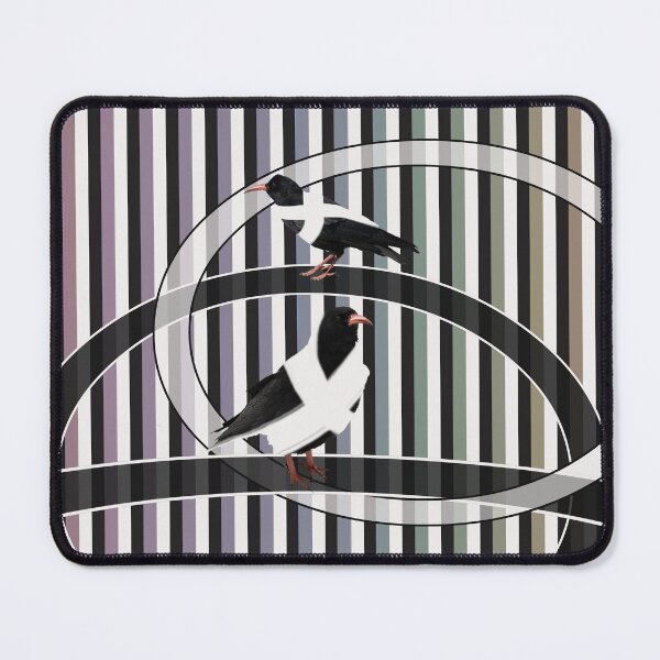 Item preview, Cornish Choughs on a Stripy Background designed and sold by colemanco.