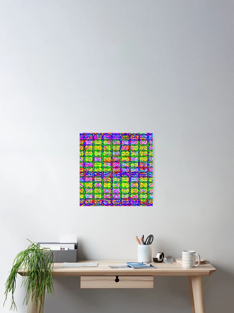 Thumbnail 2 of 3, Poster, Colorful Pattern designed and sold by Pattern-life-.