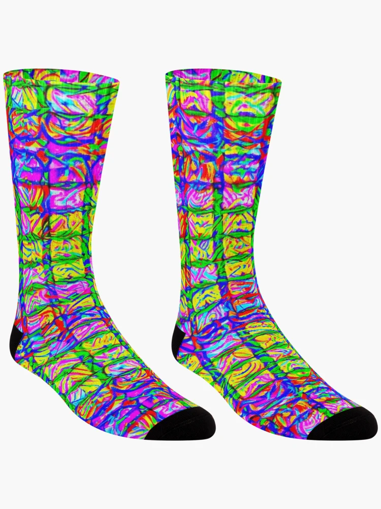Thumbnail 3 of 5, Socks, Colorful Pattern designed and sold by Pattern-life-.