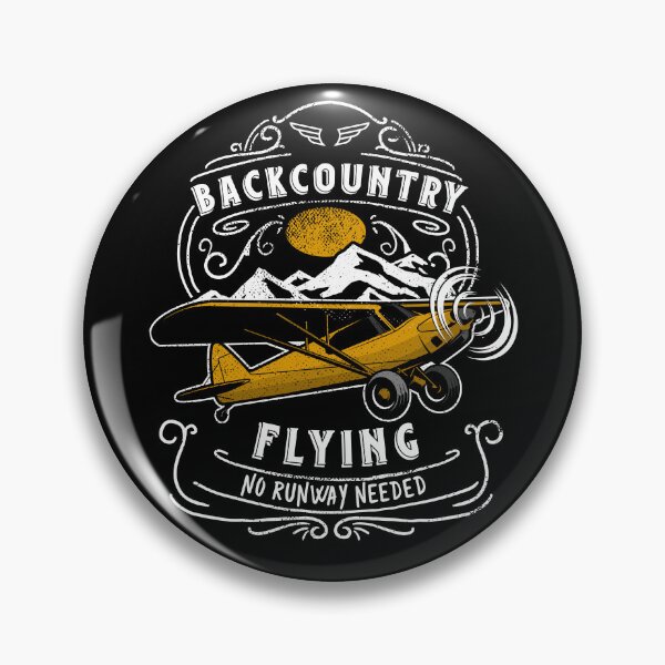 Artikelvorschau, Vintage STOL Buschflugzeug Backcountry Flying entworfen und verkauft von Uppercase Tees.
