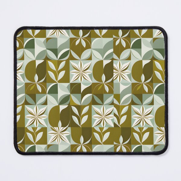 Item preview, Retro, Mid Mod, Abstract Botanical Olive, Mint designed and sold by Prints and Lifestyle.
