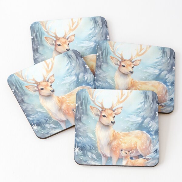 Item preview, Whimsical Reindeer Forest designed and sold by cute-animals99.