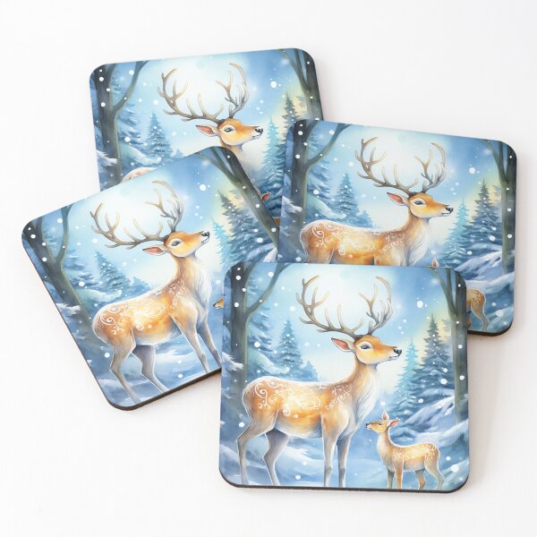 Item preview, Whimsical Reindeer Forest designed and sold by cute-animals99.
