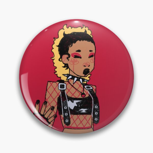 Item preview, Red Punk Alt Blonde Girl | Alt Indie Digital Illustration designed and sold by Irrelevant Grrl.