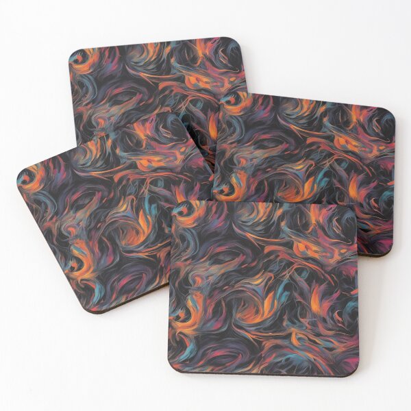 Item preview, Psychedelic Flames, Abstract Expressionism, Digital Art designed and sold by Burn-Ego.