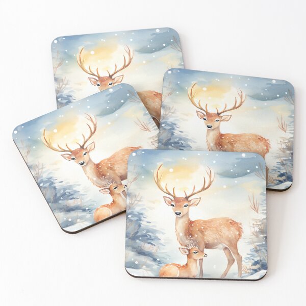 Item preview, Whimsical Reindeer Forest designed and sold by cute-animals99.