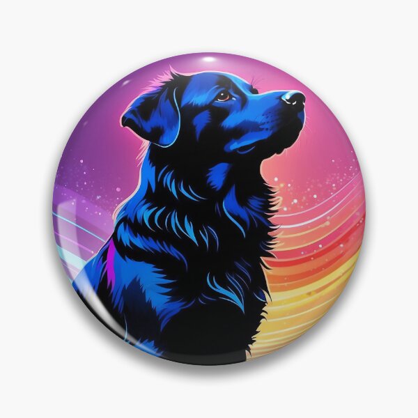Item preview, Fantasy dog sitting in the water under rainbow sky designed and sold by WhiteDoveArt.