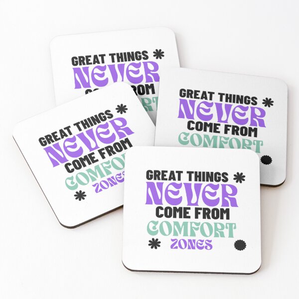 Item preview, Great things never come from comfort zones designed and sold by BlueGoldArt.