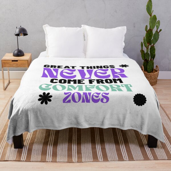 Item preview, Great things never come from comfort zones designed and sold by BlueGoldArt.