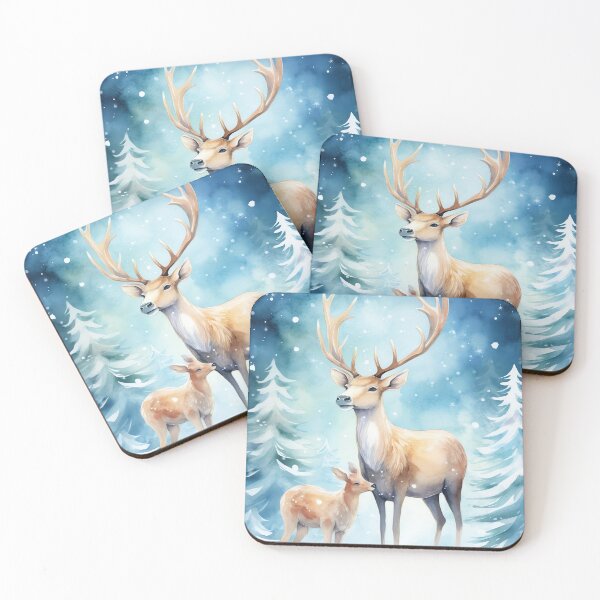 Item preview, Whimsical Reindeer Forest designed and sold by cute-animals99.
