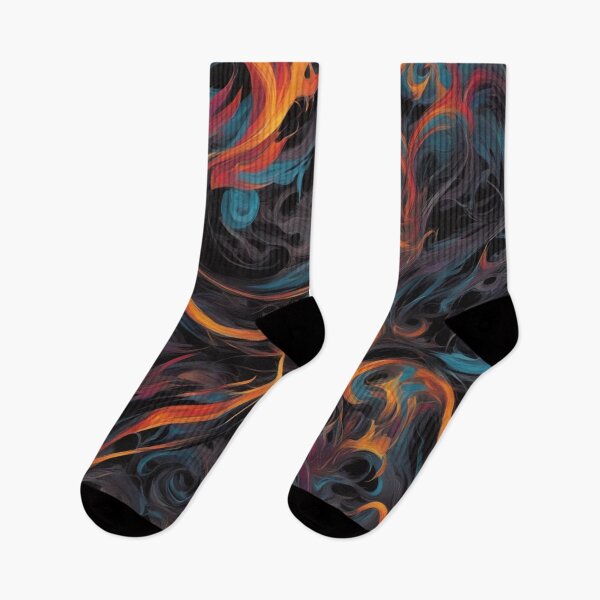 Item preview, Psychedelic Feathers, Abstract Expressionism, Digital Art designed and sold by Burn-Ego.