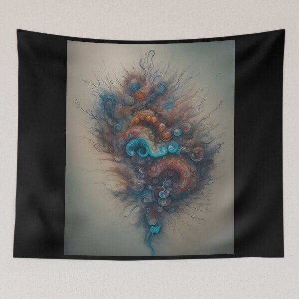 Item preview, Inside of the octopus coloured heart designed and sold by Fantasymachine.