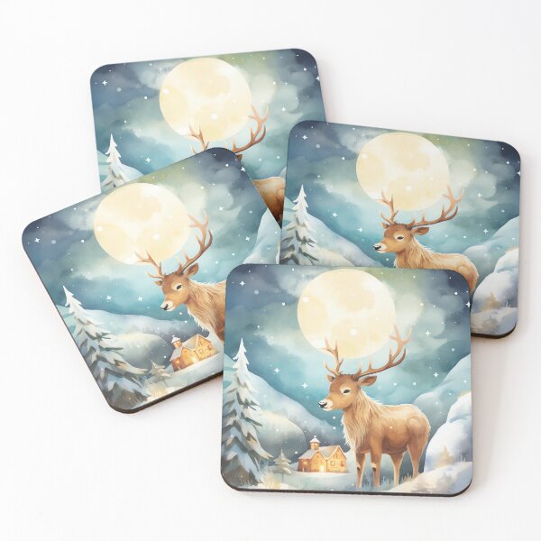 Item preview, Whimsical Winter Reindeer designed and sold by cute-animals99.