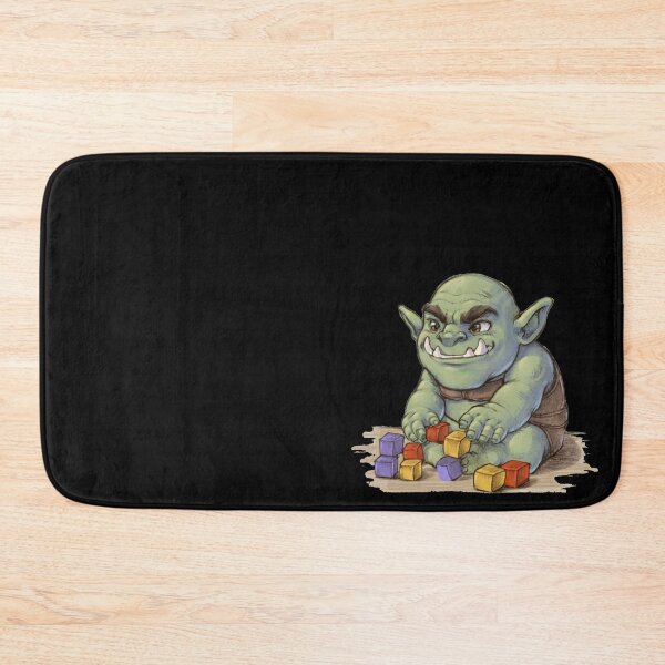 Item preview, Cute Orc with blocks, Fantasy world designed and sold by Cr320.