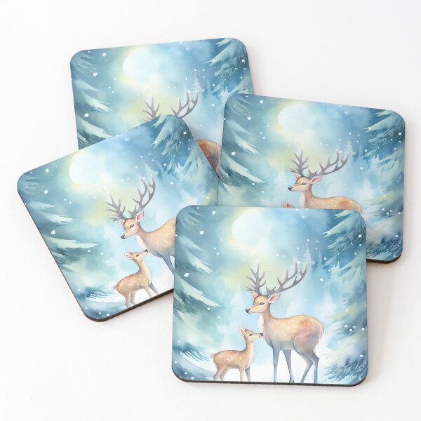 Item preview, Whimsical Reindeer Forest designed and sold by cute-animals99.