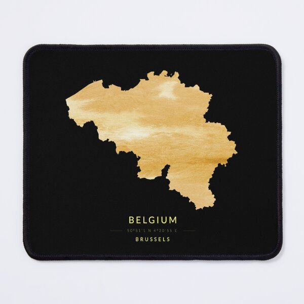 Item preview, Map of Belgium in gold color designed and sold by Jerhus.