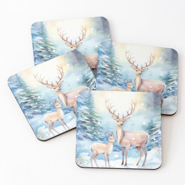 Item preview, Whimsical Reindeer Forest designed and sold by cute-animals99.