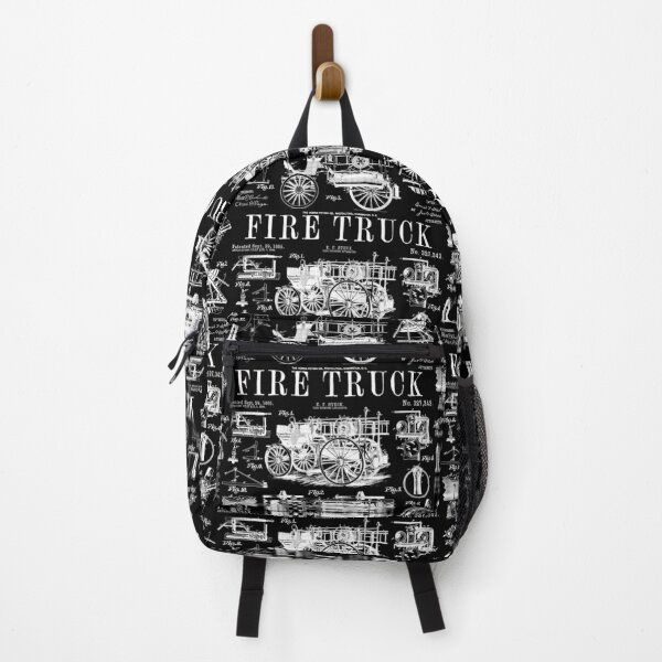 Item preview, Fire Truck Fire Department Firefighter Vintage Patent Print designed and sold by GrandeDuc.