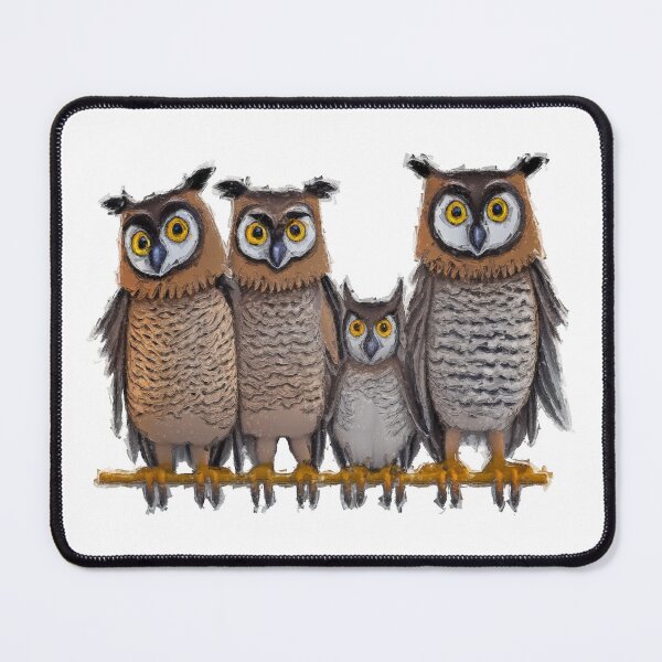 Item preview, Family of Cuteness - Wise Owl Family designed and sold by Michael van der Hoorn.