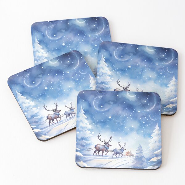 Item preview, Starry Reindeer Journey designed and sold by cute-animals99.